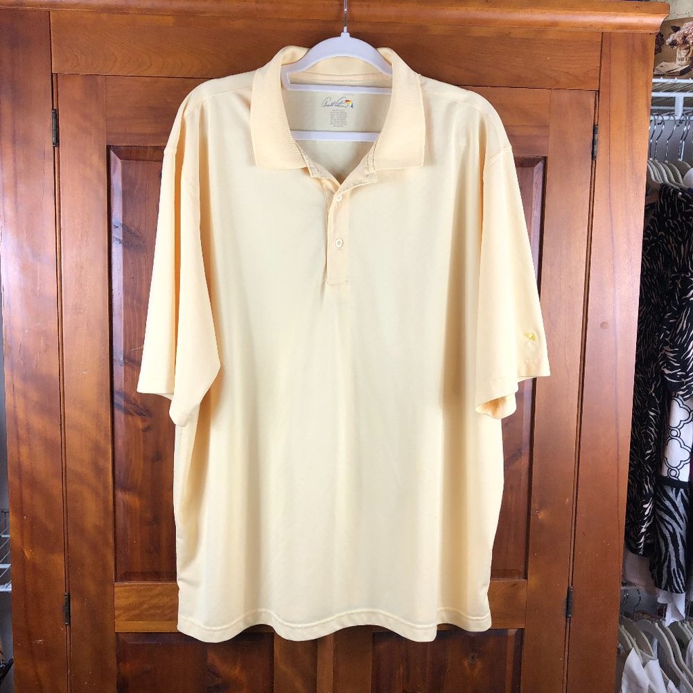 Arnold Palmer Yellow Polo Golf Shirt Athletic Preppy